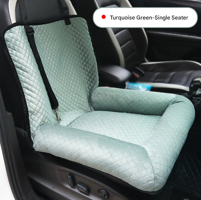 Plush Dog Car Seat & Travel Bed for safer travel